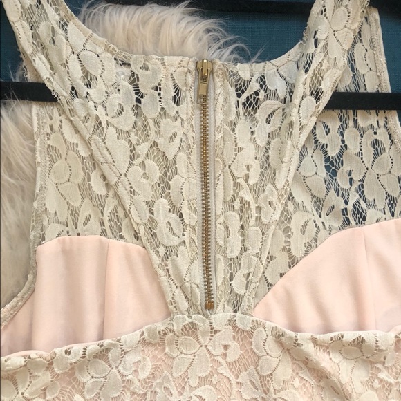 White trimmed lace dress from Macy’s. - Picture 2 of 4